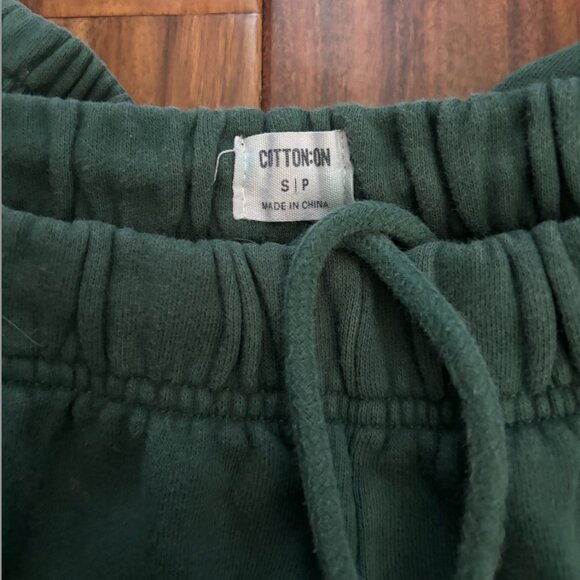 COTTON ON - Classic Fleece Sweatpants Green - Size Small - Picture 4 of 4